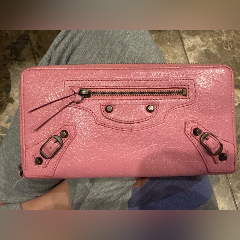 Balenciaga Long Wallet Pink